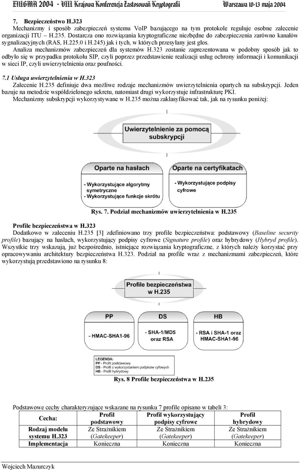 Analiza mechanizmów zabezpieczeń dla systemów H.