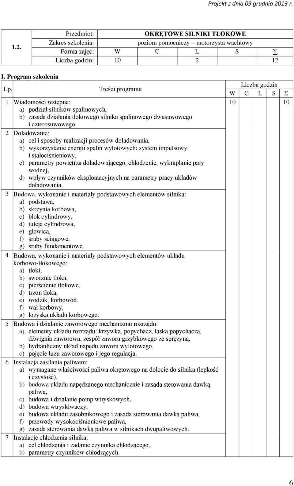 2 Doładowanie: a) cel i sposoby realizacji procesów doładowania, b) wykorzystanie energii spalin wylotowych: system impulsowy i stałociśnieniowy, c) parametry powietrza doładowującego, chłodzenie,