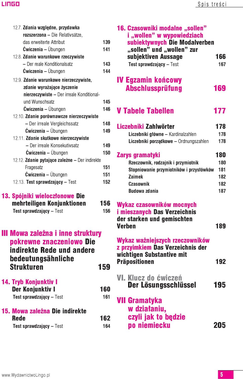 Zdanie warunkowe nierzeczywiste, zdanie wyrażające życzenie nierzeczywiste Der irreale Konditionalund Wunschsatz 145 Ćwi cze nia Übungen 146 12.10.