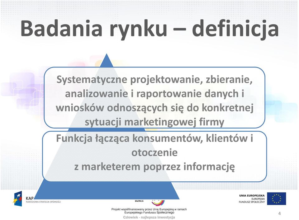 odnoszących się do konkretnej sytuacji marketingowej firmy