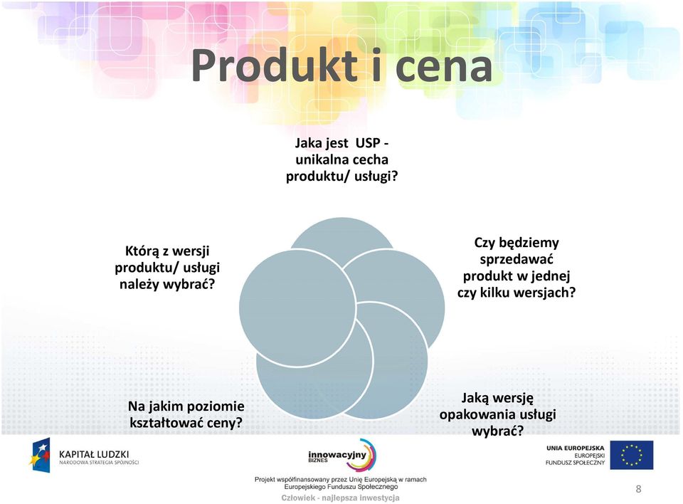 Czy będziemy sprzedawać produkt w jednej czy kilku wersjach?