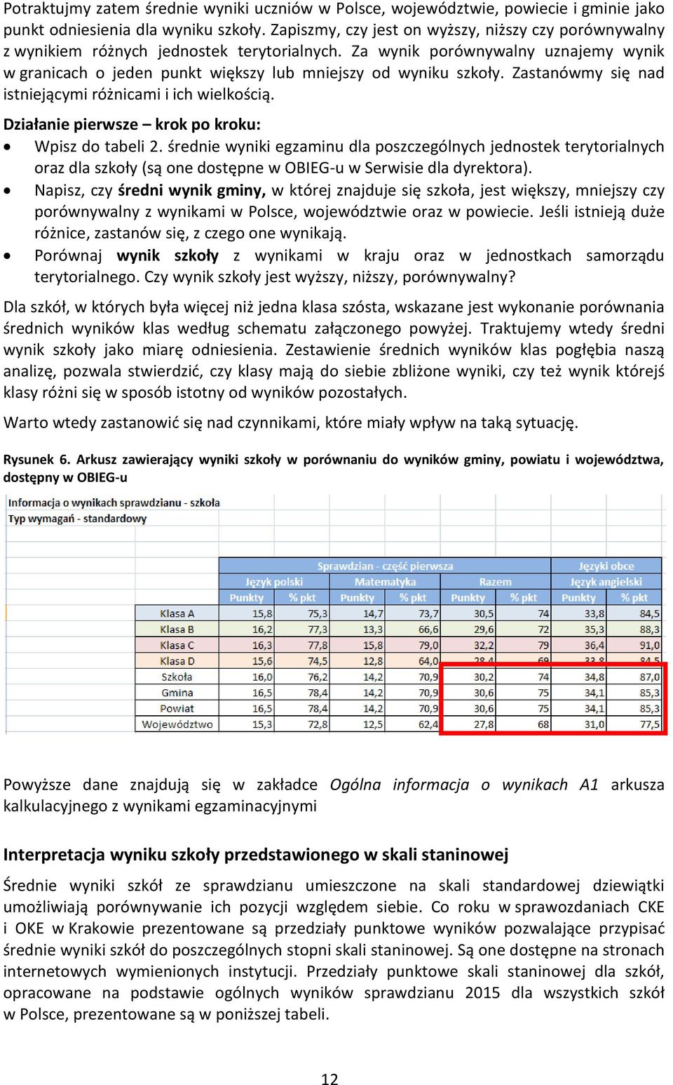 Zastanówmy się nad istniejącymi różnicami i ich wielkością. Działanie pierwsze krok po kroku: Wpisz do tabeli 2.