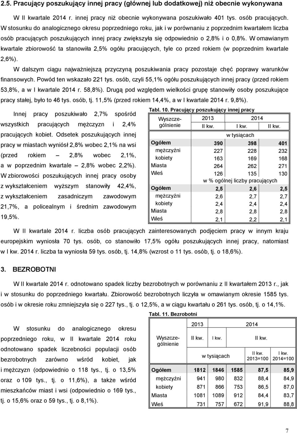 W omawianym kwartale zbiorowość ta stanowiła 2,5% ogółu pracujących, tyle co przed rokiem (w poprzednim kwartale 2,6%).