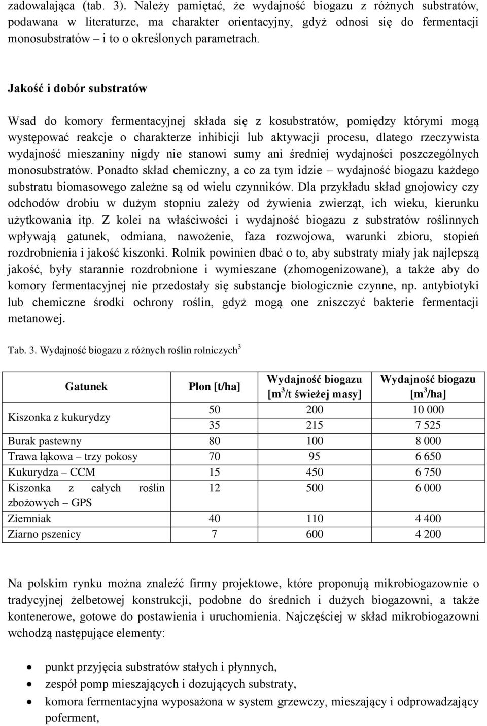 Jakość i dobór substratów Wsad do komory fermentacyjnej składa się z kosubstratów, pomiędzy którymi mogą występować reakcje o charakterze inhibicji lub aktywacji procesu, dlatego rzeczywista