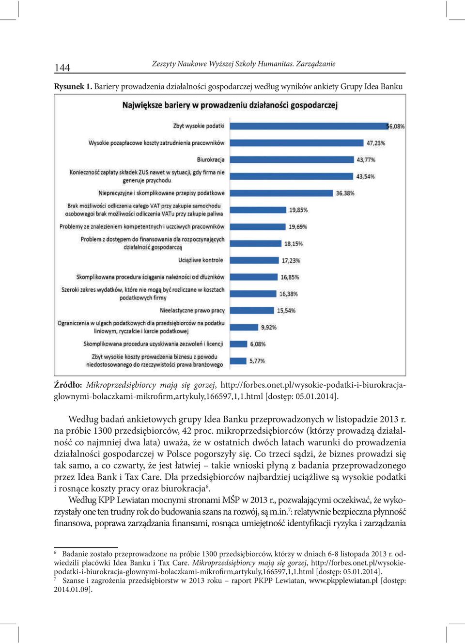 pl/wysokie-podatki-i-biurokracjaglownymi-bolaczkami-mikrofirm,artykuly,166597,1,1.html [dostęp: 05.01.2014]. Według badań ankietowych grupy Idea Banku przeprowadzonych w listopadzie 2013 r.