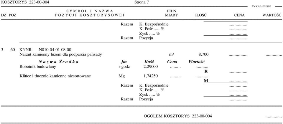 .. Robotnik budowlany r-godz 2,29000.