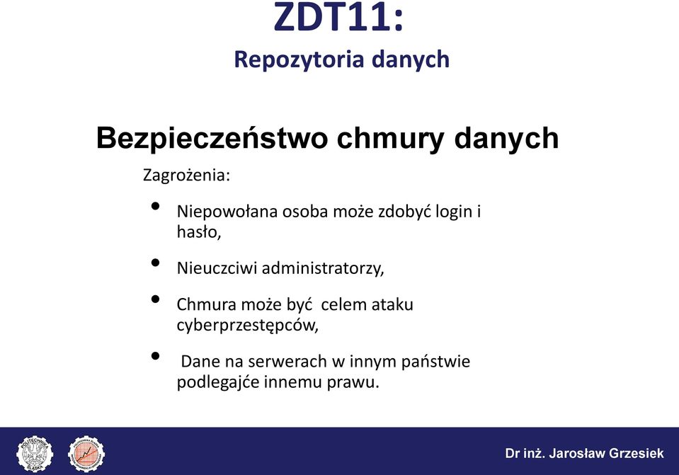 administratorzy, Chmura może być celem ataku