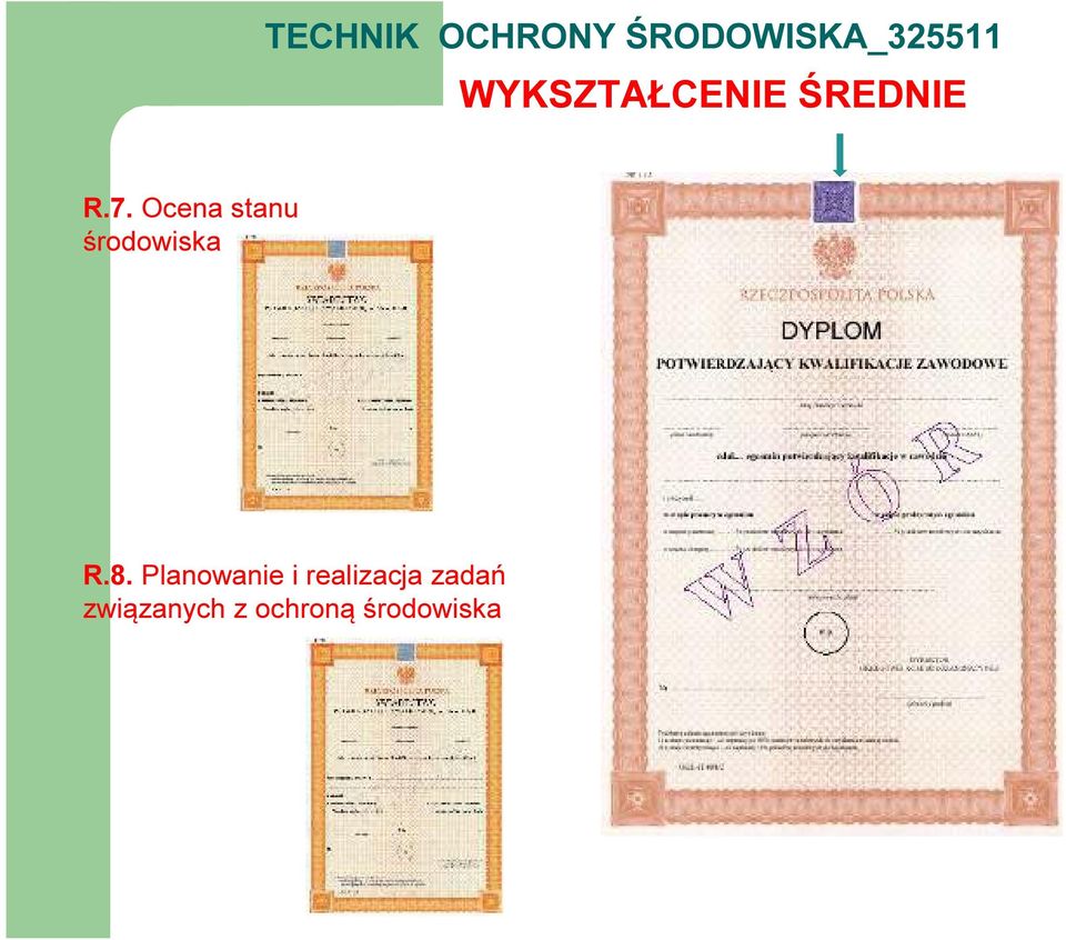 Ocena stanu środowiska R.8.