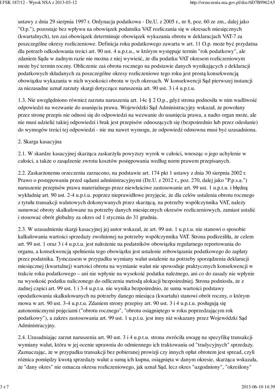 datkowa - Dz.U. z 2005 r., nr 8, po