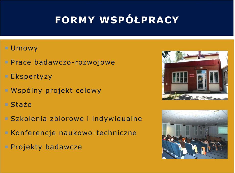 projekt celowy Staże Szkolenia zbiorowe i