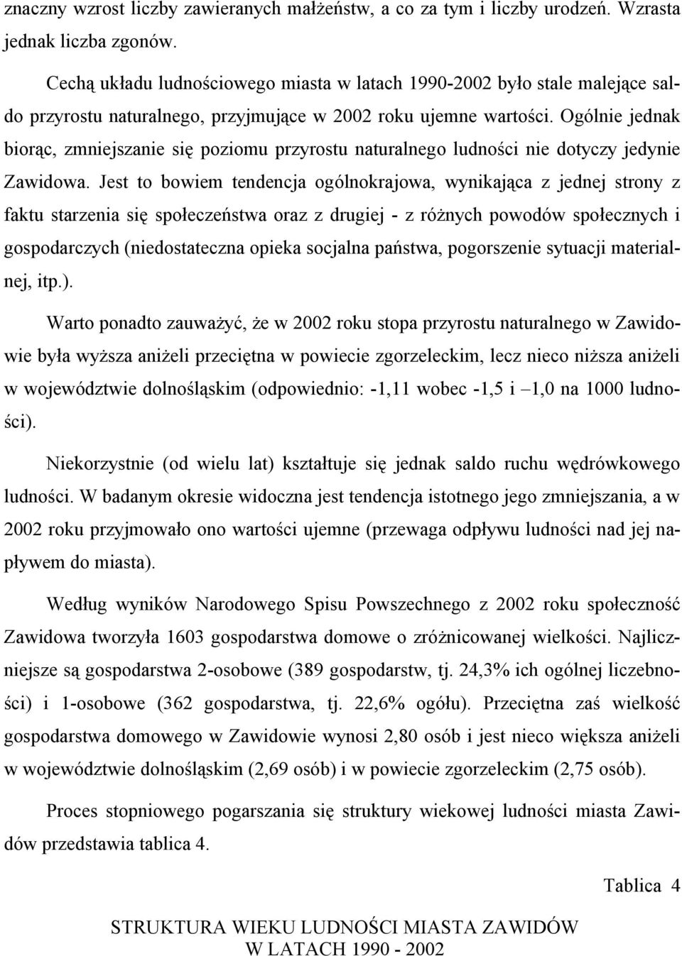 Ogólnie jednak birąc, zmniejszanie się pzimu przyrstu naturalneg ludnści nie dtyczy jedynie Zawidwa.