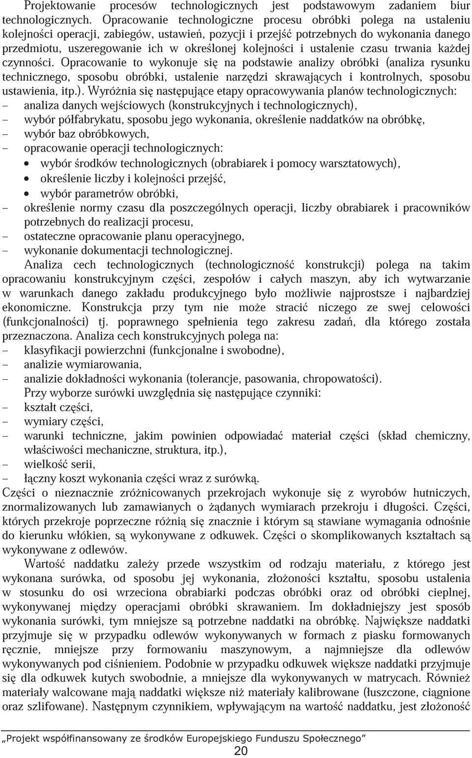 kolejno ci i ustalenie czasu trwania ka dej czynno ci.