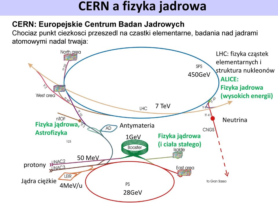 elementarnych i struktura nukleonów ALICE: Fizyka jadrowa (wysokich energii) Fizyka jądrowa,