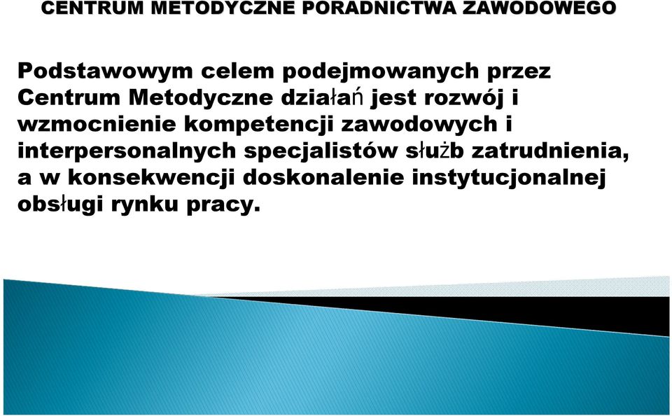 wzmocnienie kompetencji zawodowych i interpersonalnych specjalistów