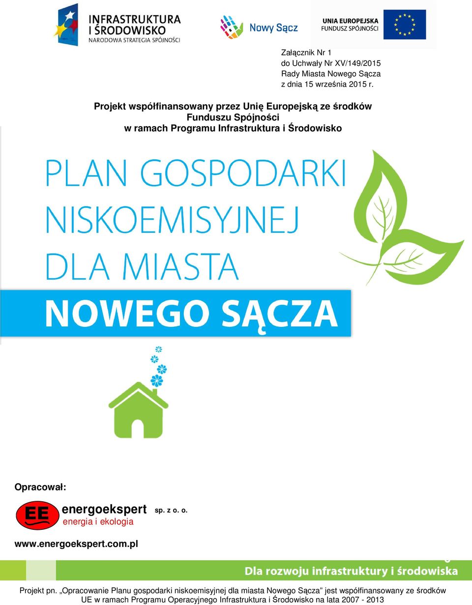 Środowisko Opracował: EE www.energoekspert.com.pl 0 Projekt pn.