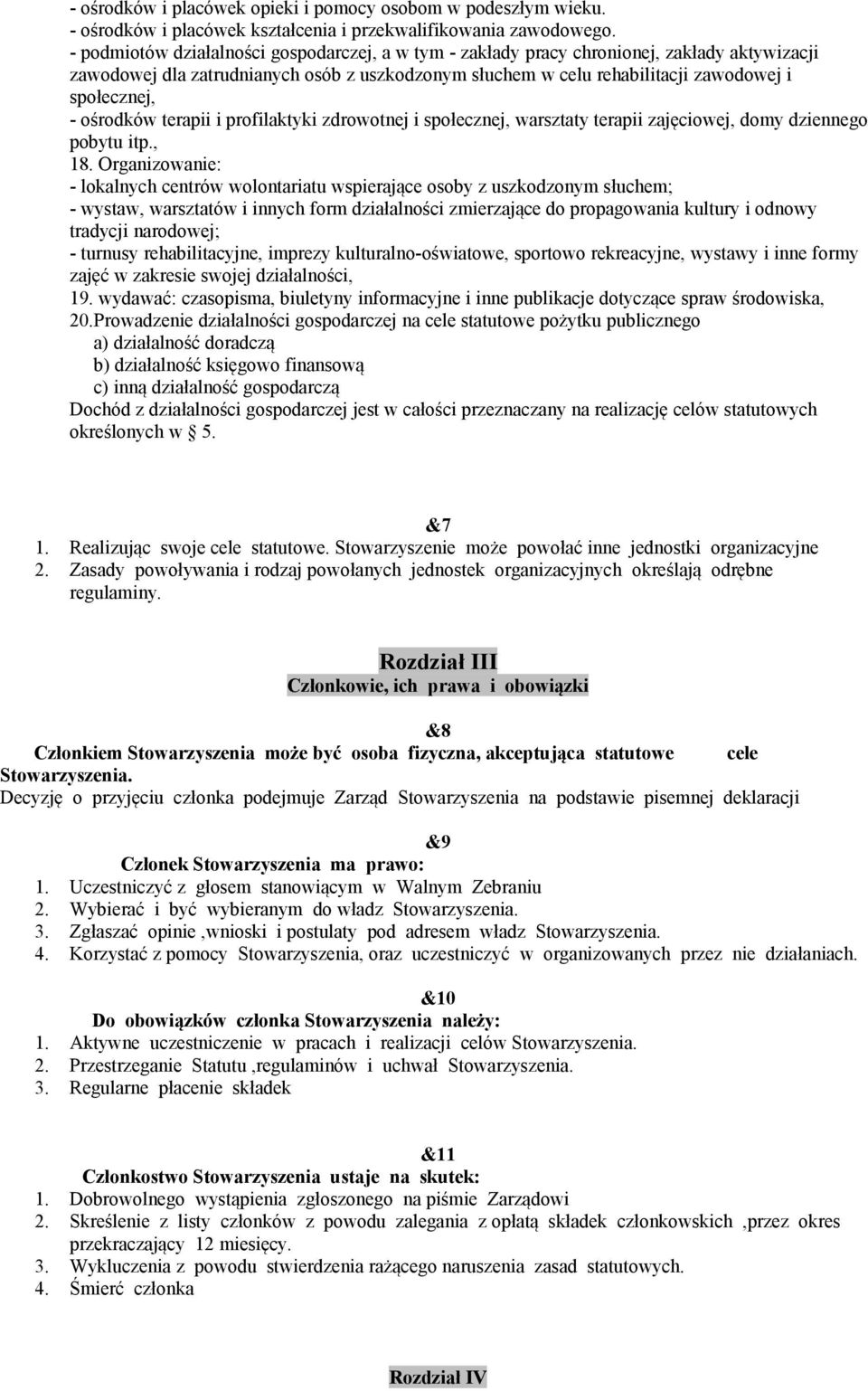 ośrodków terapii i profilaktyki zdrowotnej i społecznej, warsztaty terapii zajęciowej, domy dziennego pobytu itp., 18.