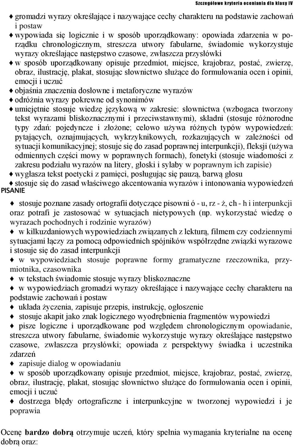 plakat, stosując słownictwo służące do formułowania ocen i opinii, emocji i uczuć objaśnia znaczenia dosłowne i metaforyczne wyrazów odróżnia wyrazy pokrewne od synonimów umiejętnie stosuje wiedzę