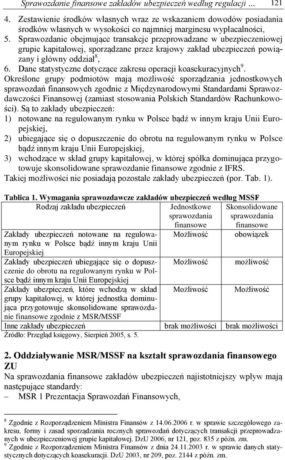 Sprawozdanie obejmujące transakcje przeprowadzane w ubezpieczeniowej grupie kapitałowej, sporządzane przez krajowy zakład ubezpieczeń powiązany i główny oddział 8, 6.