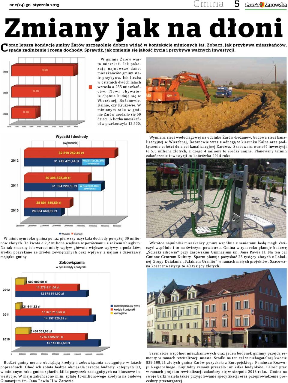 Jak pokazują najnowsze dane, mieszkańców gminy stale przybywa. Ich liczba w ostatnich dwóch latach wzrosła o 255 mieszkańców.