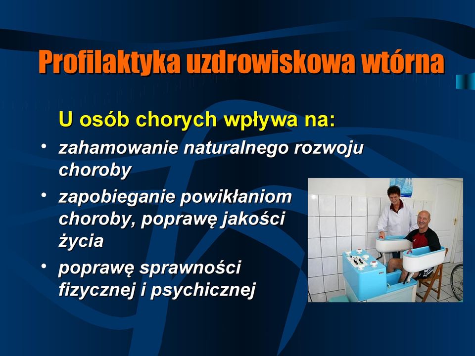 choroby zapobieganie powikłaniom choroby, poprawę