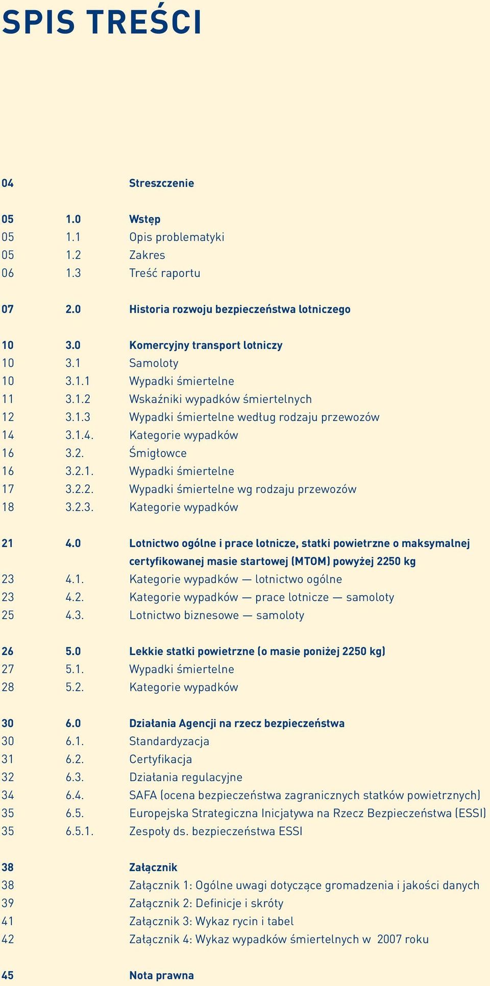 2.2. Wypadki śmiertelne wg rodzaju przewozów 18 3.2.3. Kategorie wypadków 21 4.