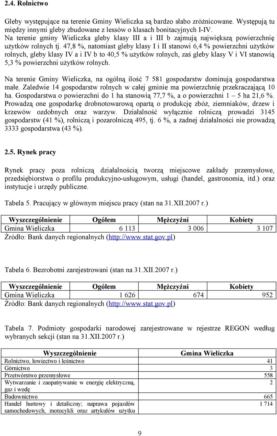 47,8 %, natomiast gleby klasy I i II stanowi 6,4 % powierzchni użytków rolnych, gleby klasy IV a i IV b to 40,5 % użytków rolnych, zaś gleby klasy V i VI stanowią 5,3 % powierzchni użytków rolnych.