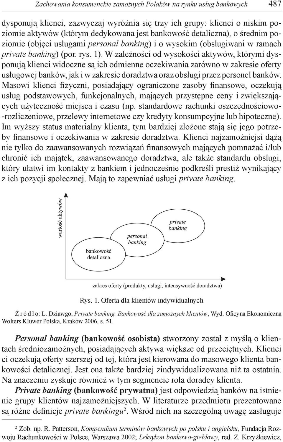 W zależności od wysokości aktywów, którymi dysponują klienci widoczne są ich odmienne oczekiwania zarówno w zakresie oferty usługowej banków, jak i w zakresie doradztwa oraz obsługi przez personel