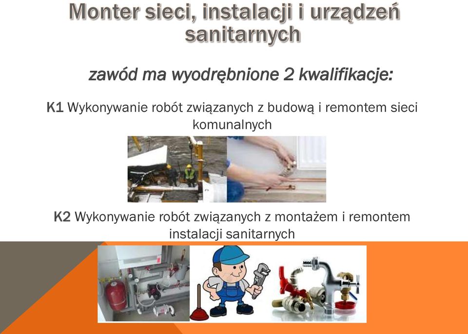 remontem sieci komunalnych K2 Wykonywanie