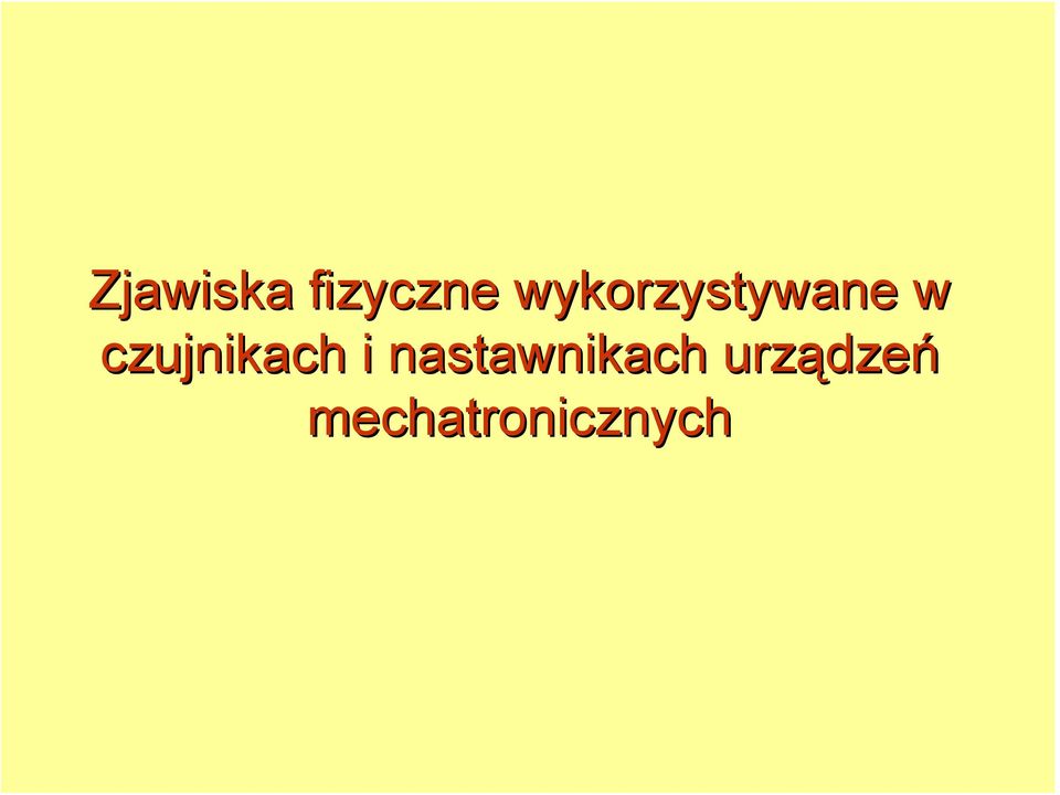czujnikach i