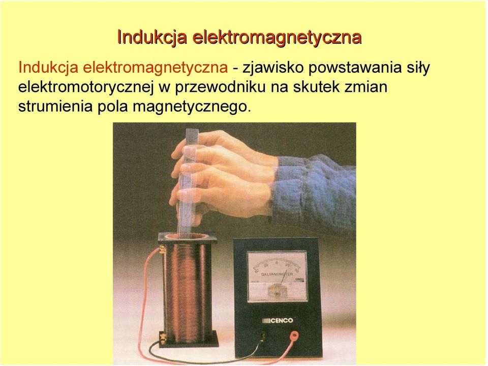powstawania siły elektromotorycznej w