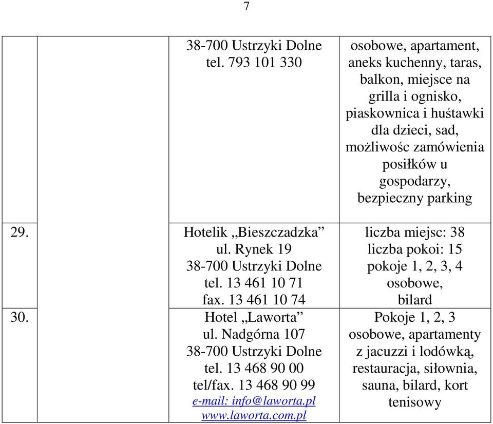 pl osobowe, apartament, aneks kuchenny, taras, balkon, miejsce na grilla i ognisko, piaskownica i huśtawki dla dzieci, sad, moŝliwośc