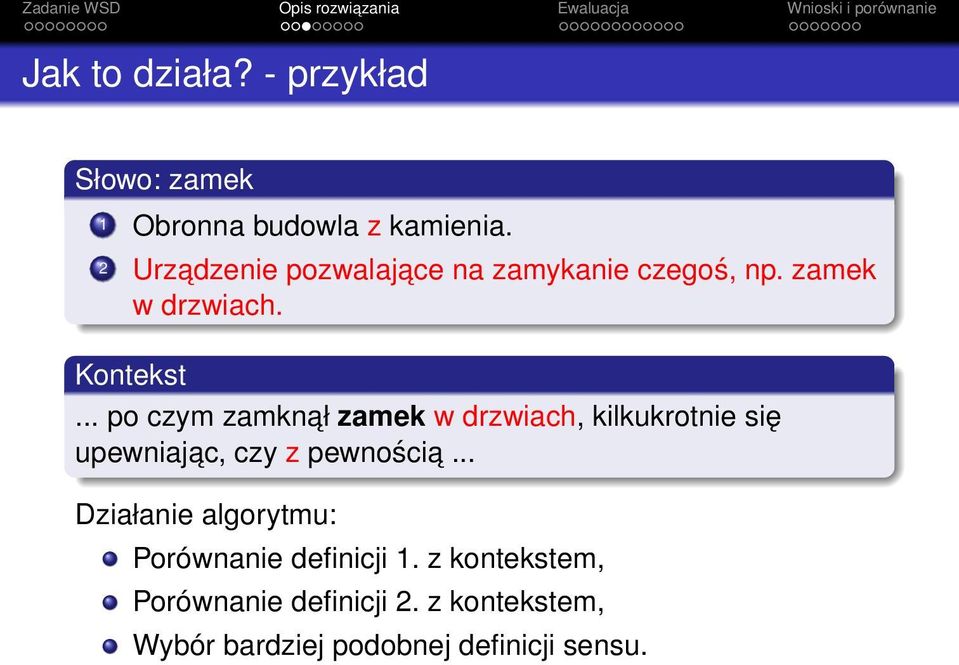 .. po czym zamknał zamek w drzwiach, kilkukrotnie się upewniajac, czy z pewnościa.