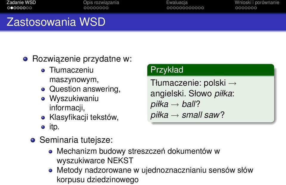Słowo piłka: piłka ball? piłka small saw?