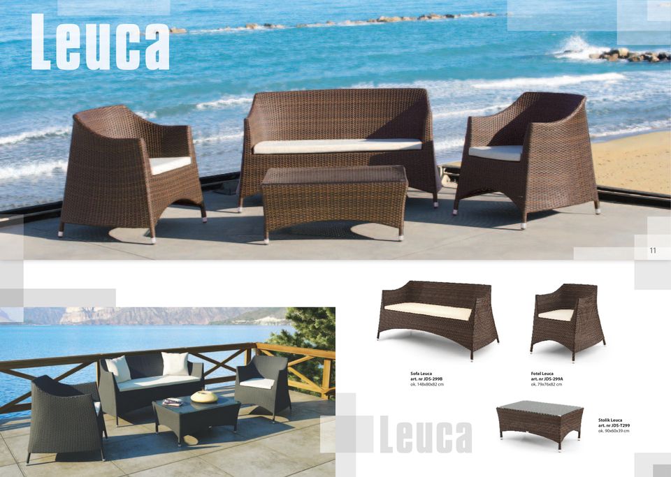 148x80x82 cm Fotel Leuca art.