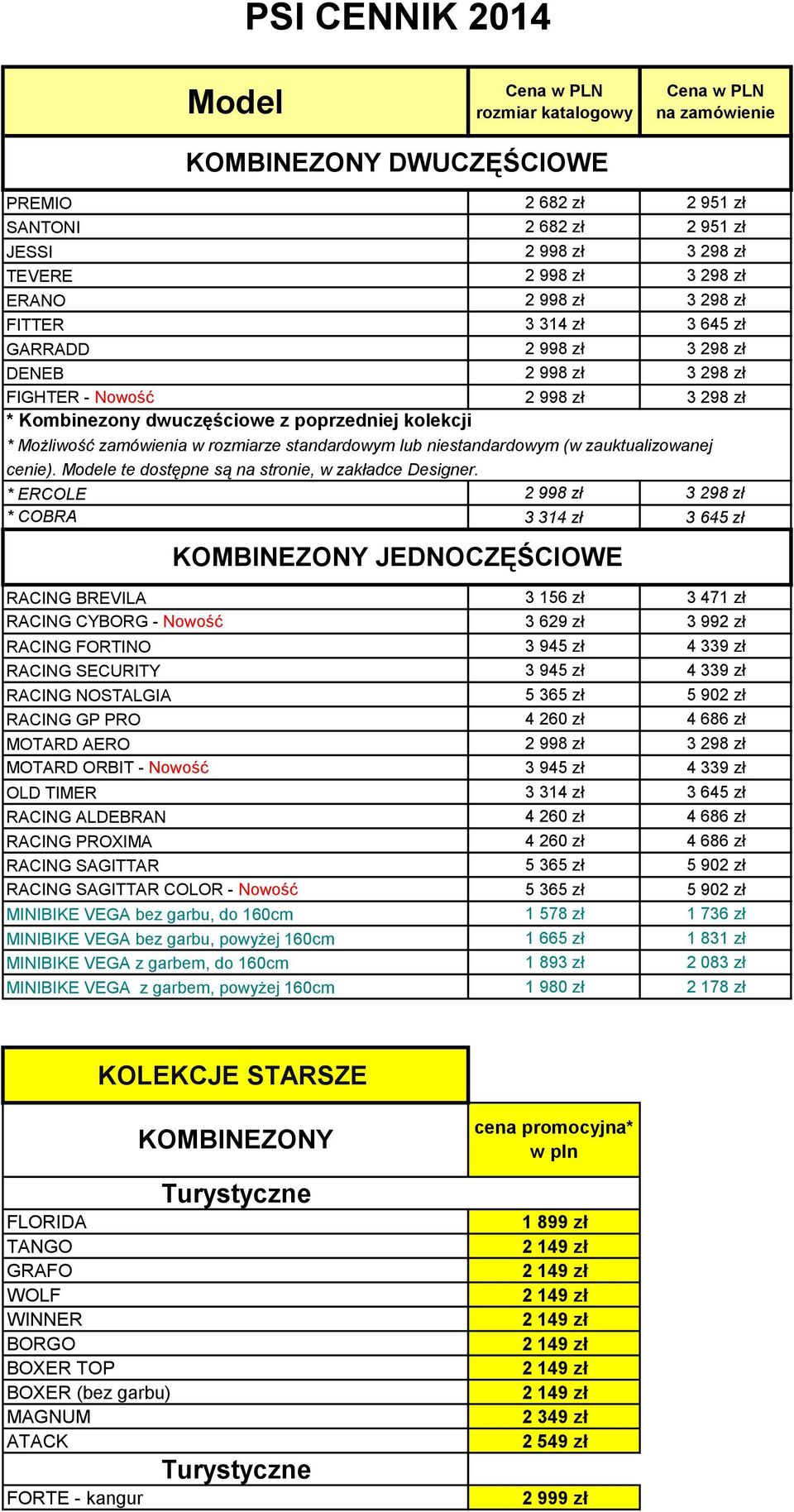 rozmiarze standardowym lub niestandardowym (w zauktualizowanej cenie). Modele te dostępne są na stronie, w zakładce Designer.