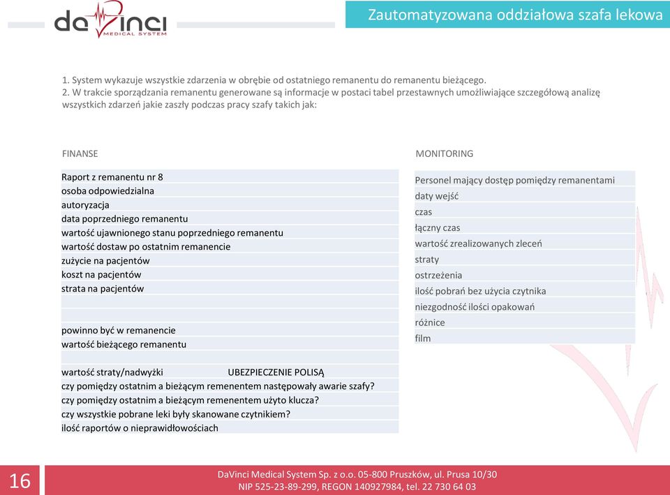 z remanentu nr 8 osoba odpowiedzialna autoryzacja data poprzedniego remanentu wartość ujawnionego stanu poprzedniego remanentu wartość dostaw po ostatnim remanencie zużycie na pacjentów koszt na