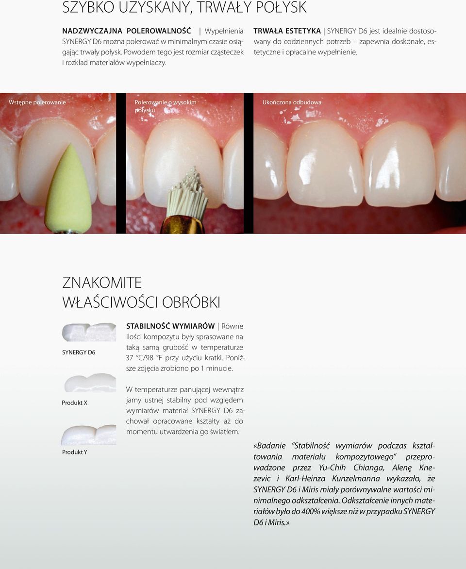Trwała estetyka SYNERGY D6 jest idealnie dostosowany do codziennych potrzeb zapewnia doskonałe, estetyczne i opłacalne wypełnienie.