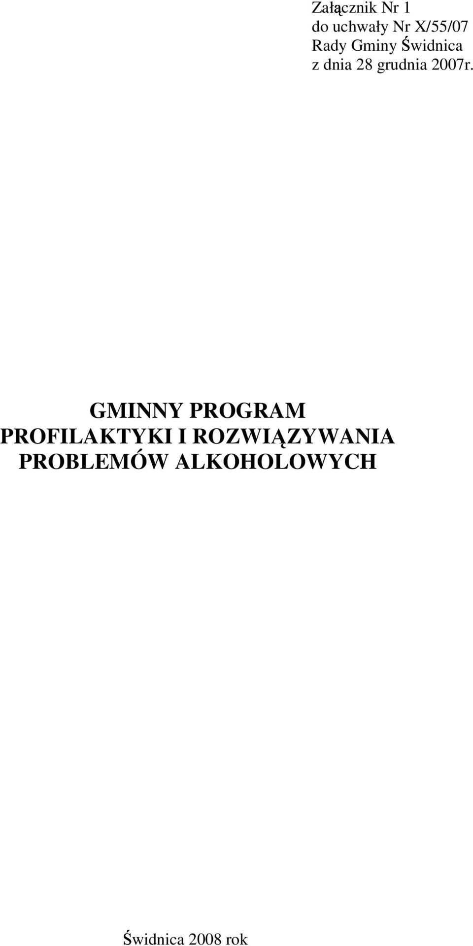 GMINNY PROGRAM PROFILAKTYKI I