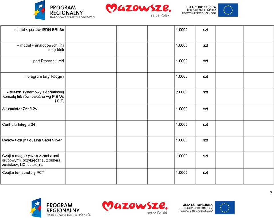 2.0000 szt Akumulator 7Ah/12V Centrala Integra 24 Cyfrowa czujka dualna Satel Silver Czujka