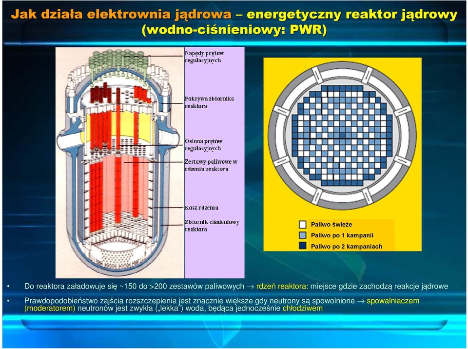 jądrowe Prawdopodobieństwo zajścia rozszczepienia jest znacznie większe gdy neutrony są