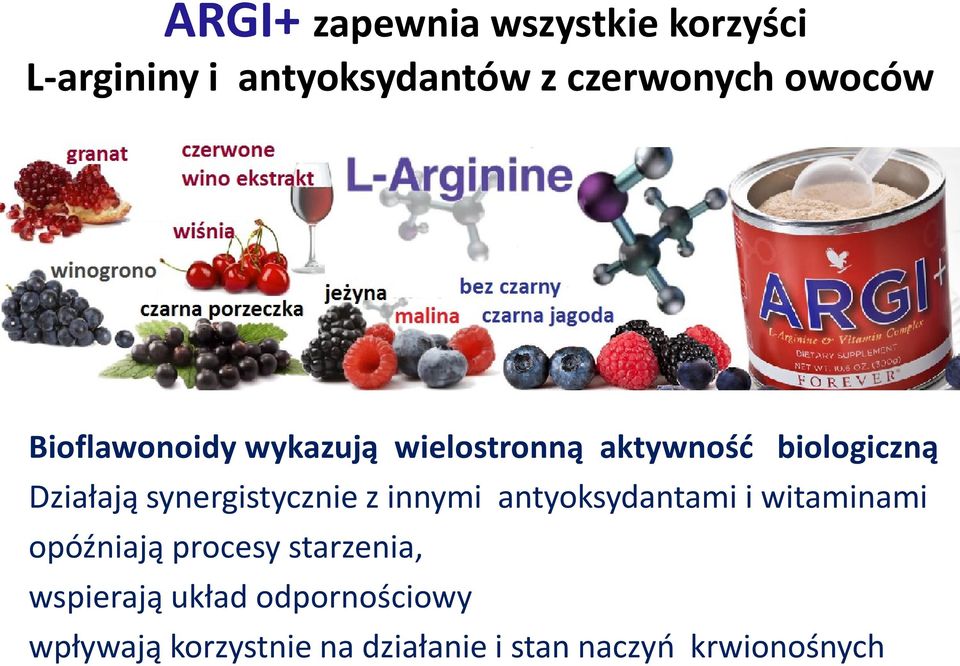 synergistycznie z innymi antyoksydantami i witaminami opóźniają procesy