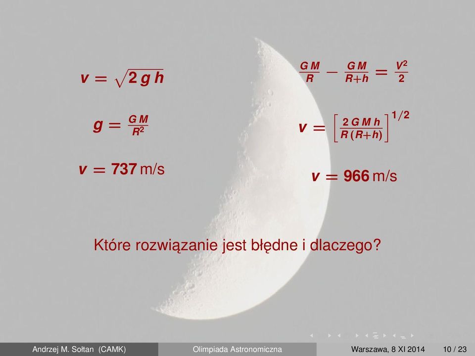 rozwiazanie jest błędne i dlaczego? Andrzej M.