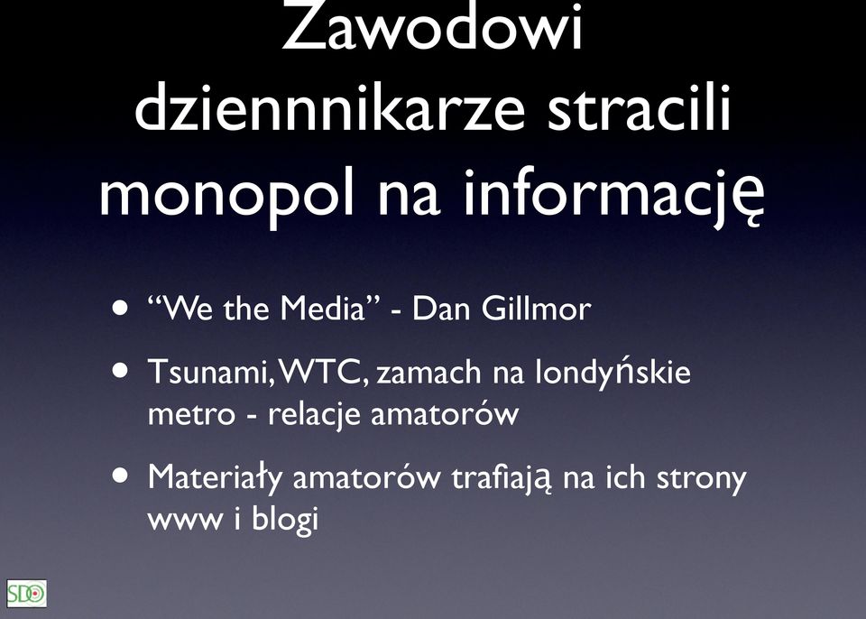 WTC, zamach na londyńskie metro - relacje