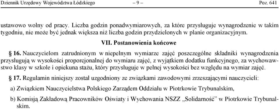 Postanowienia końcowe 16.