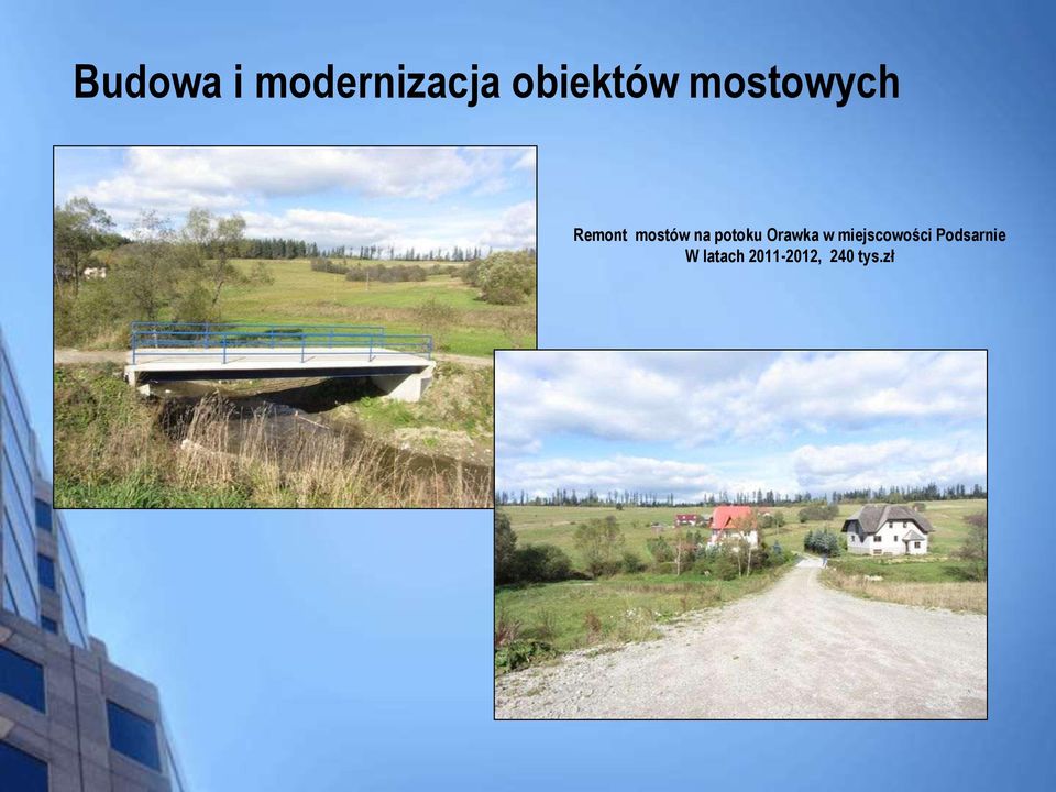 potoku Orawka w miejscowości