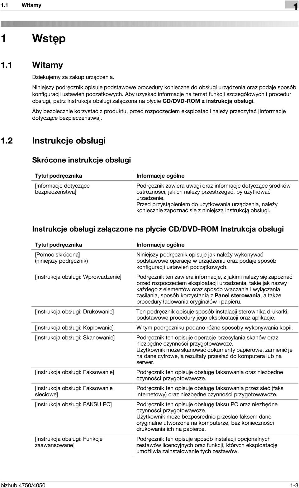 Aby bezpiecznie korzystać z produktu, przed rozpoczęciem eksploatacji należy przeczytać [Informacje dotyczące bezpieczeństwa]. 1.