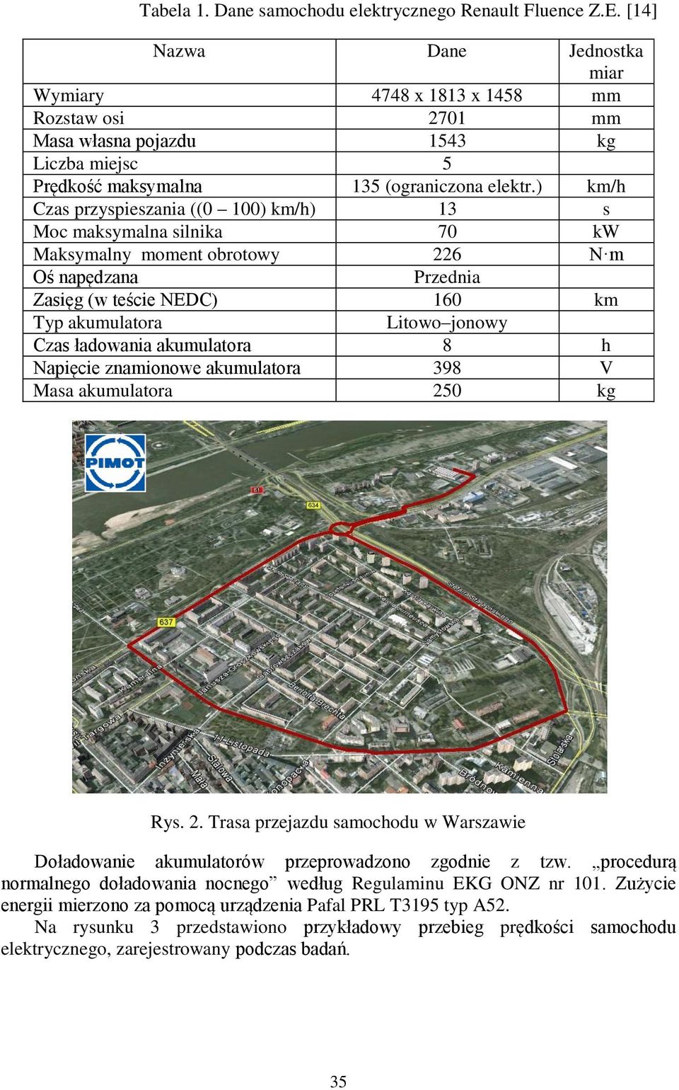 ) km/h Czas przyspieszania ((0 100) km/h) 13 s Moc maksymalna silnika 70 kw Maksymalny moment obrotowy 226 N m Oś napędzana Przednia Zasięg (w teście NEDC) 160 km Typ akumulatora Litowo jonowy Czas