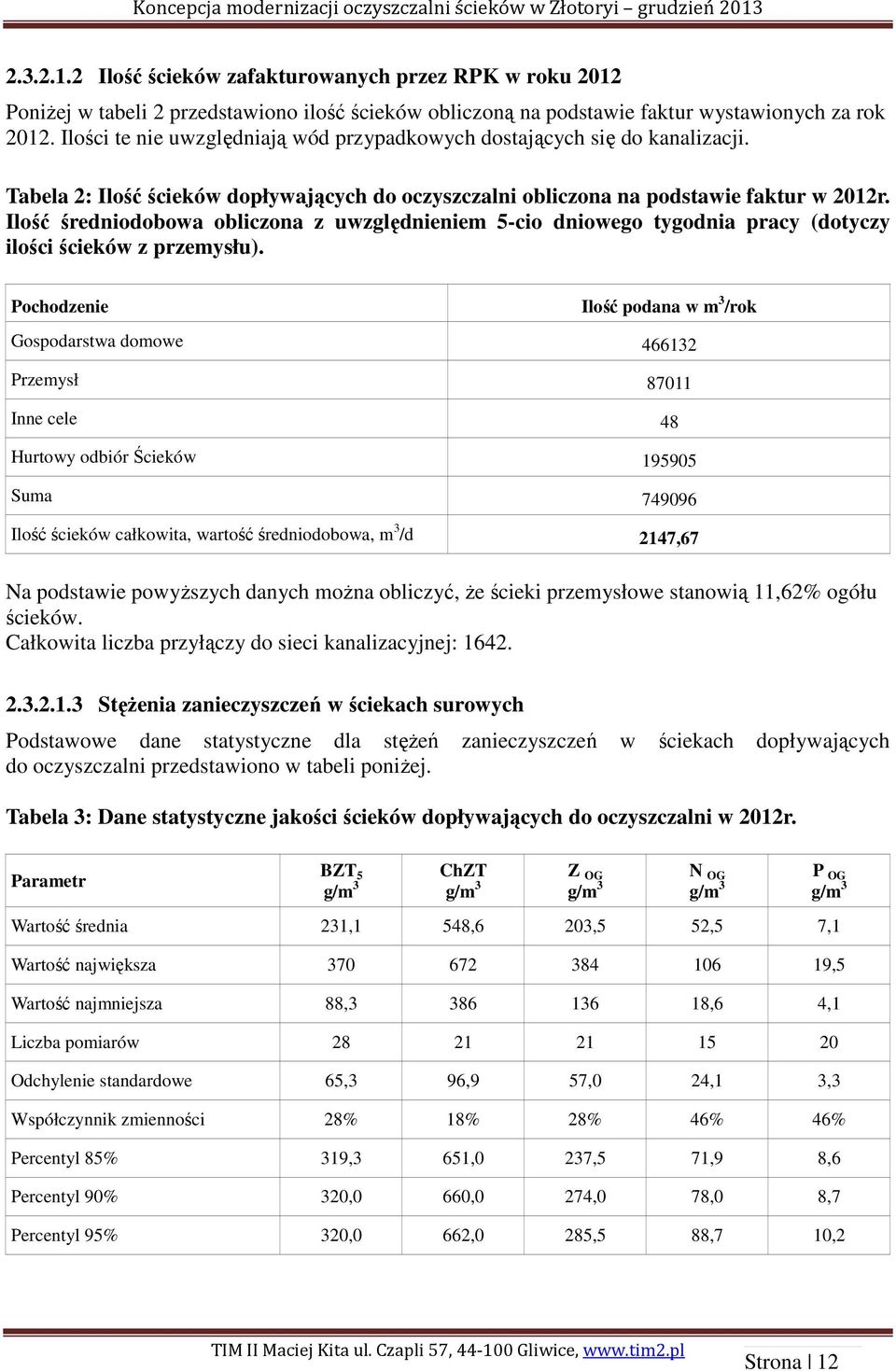 Ilość średniodobowa obliczona z uwzględnieniem 5-cio dniowego tygodnia pracy (dotyczy ilości ścieków z przemysłu).