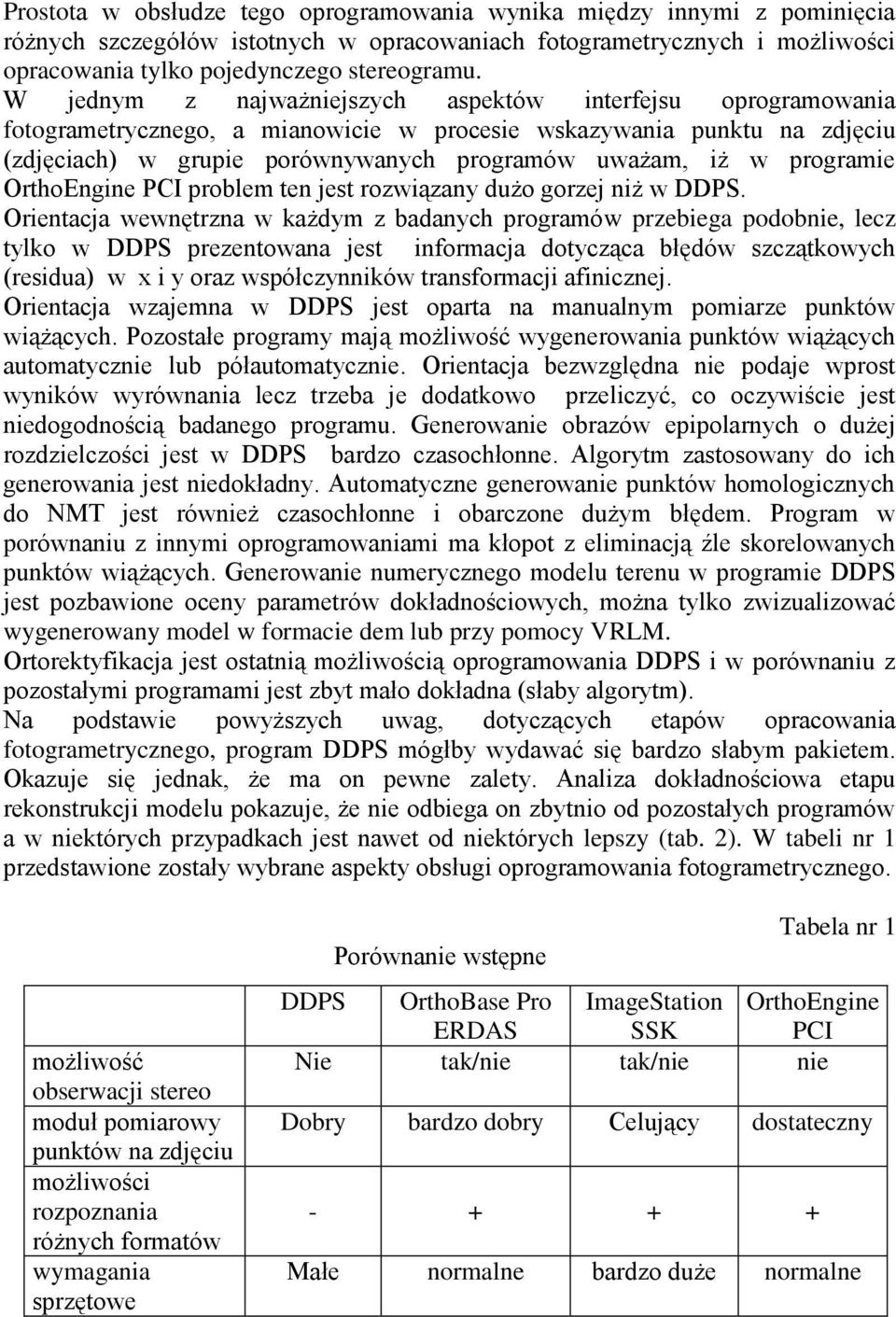 programie OrthoEngine PCI problem ten jest rozwiązany dużo gorzej niż w DDPS.