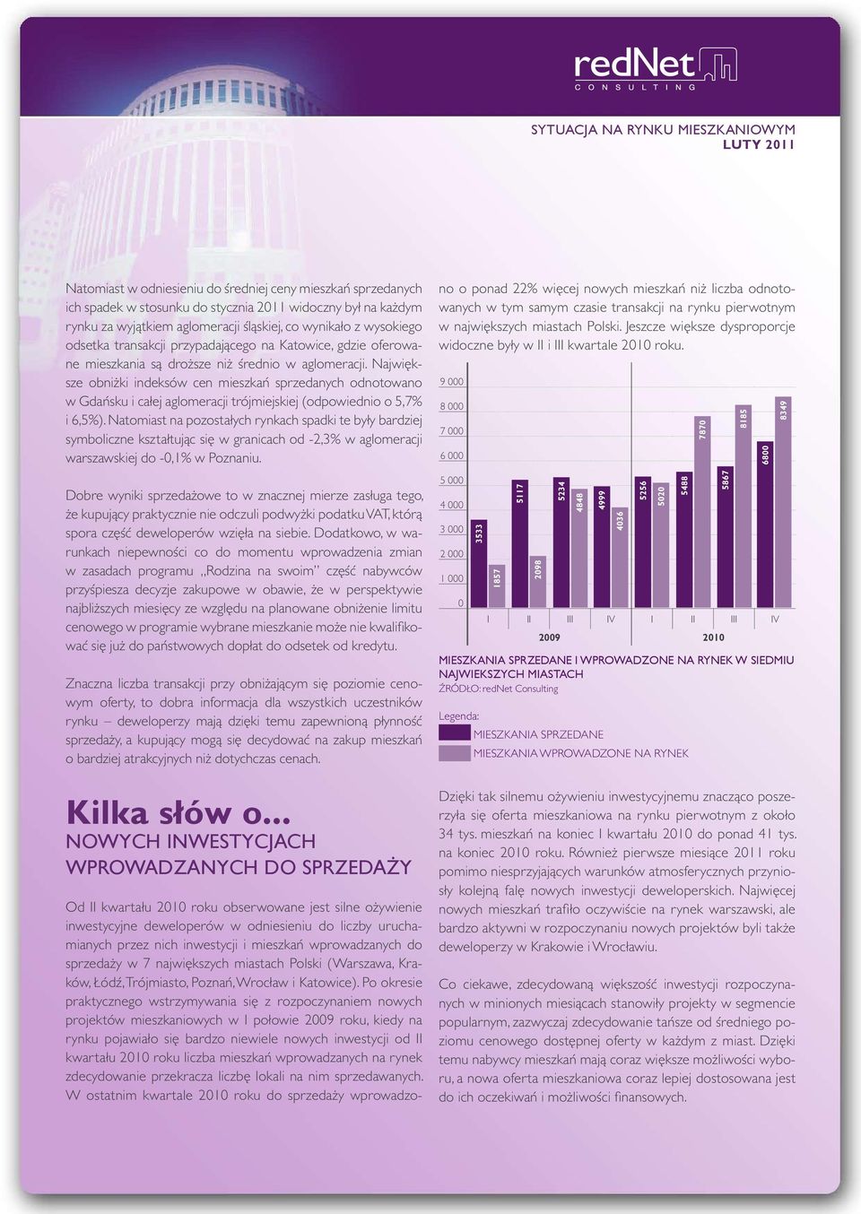 Największe obniżki indeksów cen odnotowano w Gdańsku i całej aglomeracji trójmiejskiej (odpowiednio o 5,7% i 6,5%).